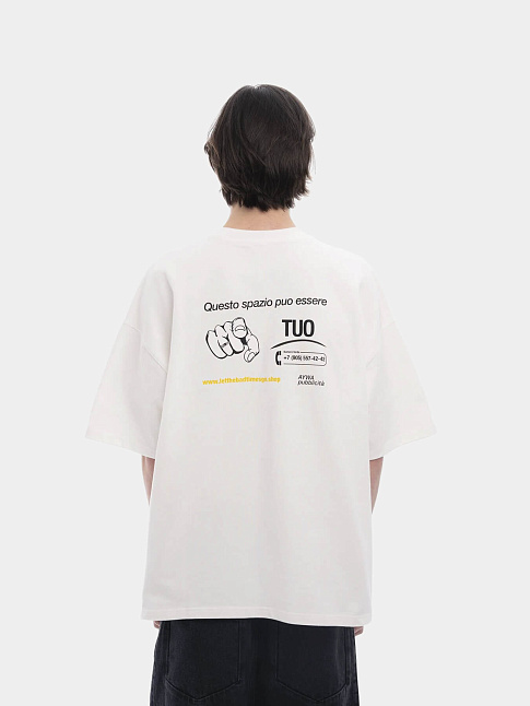 Футболка AYWA PUBLICITTA (размер L-XL, цвет Белый)