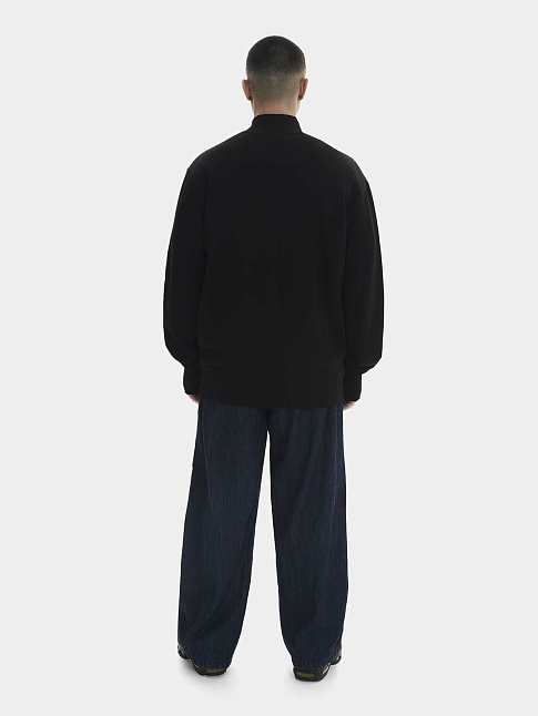 Толстовка на молнии DISTRESSED ZIP-UP (размер M, цвет Черный)