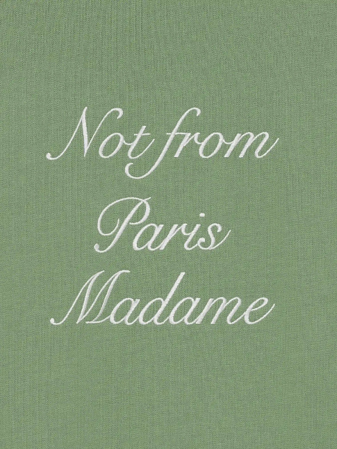 Свитшот SLOGAN CALLIGRAPHY (размер M, цвет Зеленый)