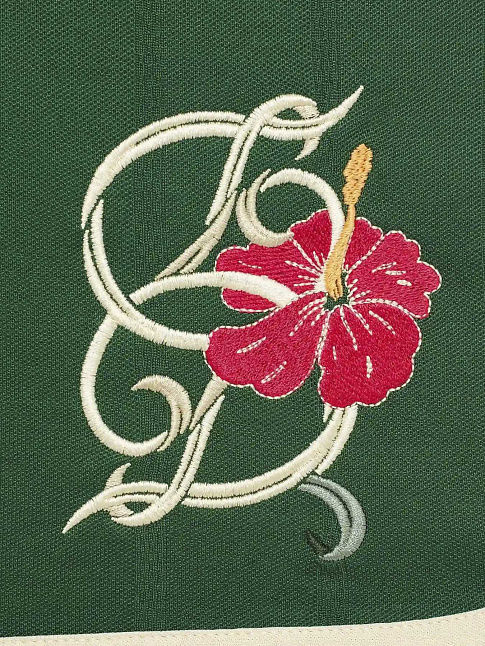 Шорты D HIBISCUS (размер L, цвет Зеленый)