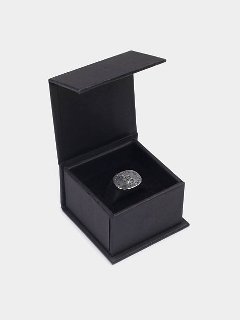 Кольцо VARSITY SIGNET (размер M, цвет Серебряный)