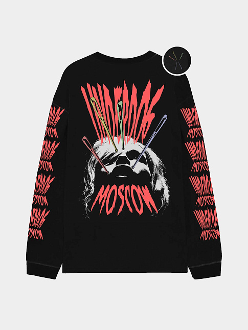 Лонгслив UD NEEDLES (размер XXL, цвет Черный)