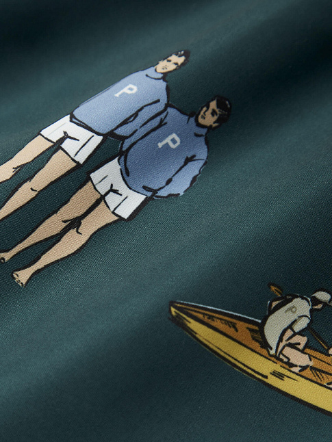 Шорты ROWING (размер М, цвет Зеленый)