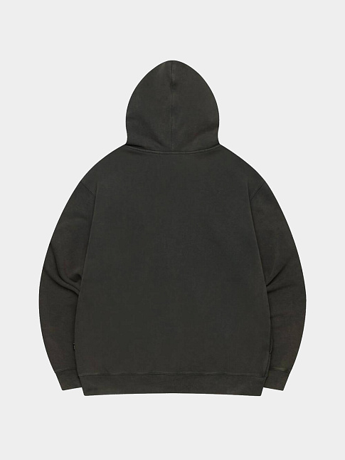 Худи WASHED OG APPLIQUE ZIP-UP (размер M, цвет Серый)