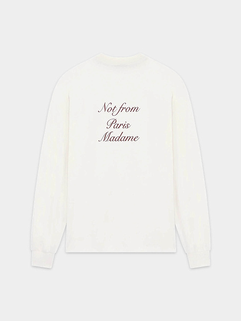 Лонгслив SLOGAN CALLIGRAPHY ML (размер M, цвет Белый)