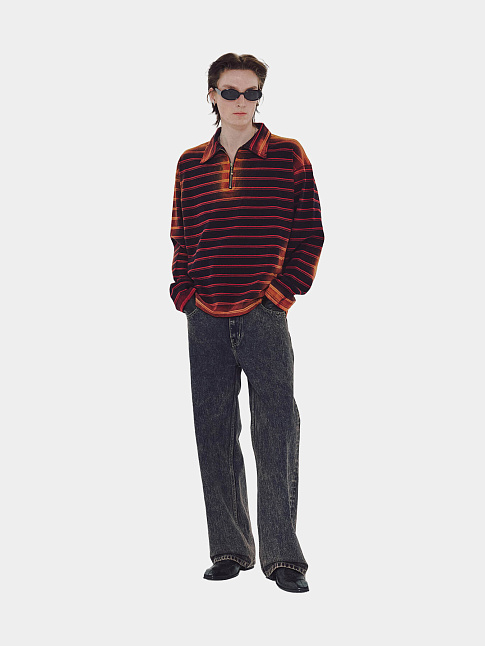 Лонгслив BOHO POLO (размер L, цвет Оранжевый)