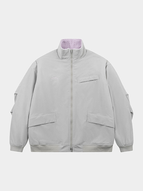 Куртка RIDE PUFF (размер L, цвет Серый-Фиолетовый)