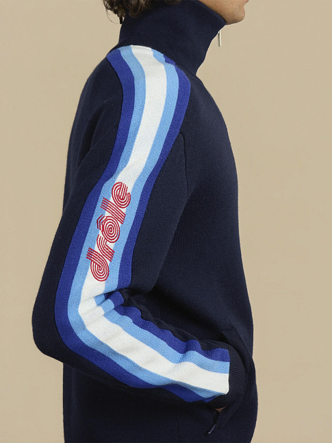 Свиттер на молнии DROLE (размер XL, цвет Синий)