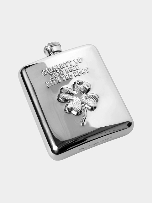 Фляга CLOVER (размер one size, цвет Серебряный)