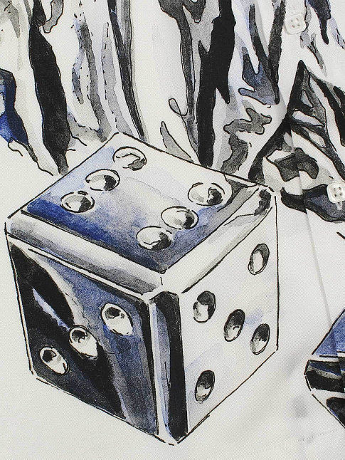 Рубашка DICE (размер XXL, цвет Белый)