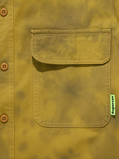 Рубашка DYED LONG SLEEVE WORKER (размер L, цвет Коричневый)