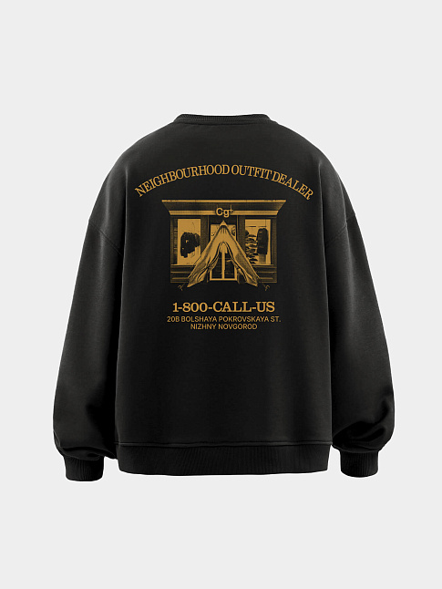 Свитшот HEADQUARTERS (размер L, цвет Черный)