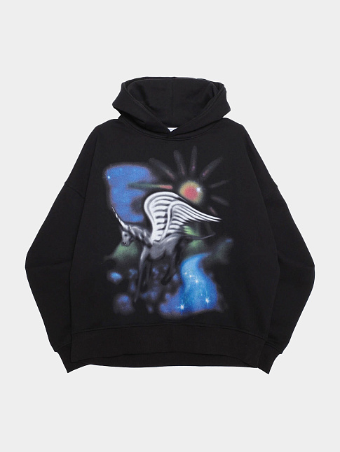 Худи UNICORN (размер XXL, цвет Черный)