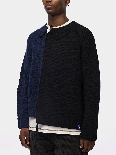 Свитер RUPTURED (размер L, цвет Черный-Синий)