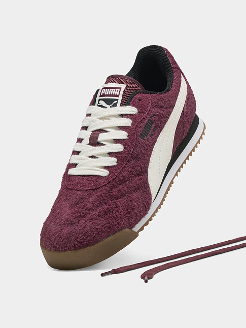 Кроссовки ROMA ANNIVERSARIO SUEDE (размер 44 1/2, цвет Бордовый-Белый)