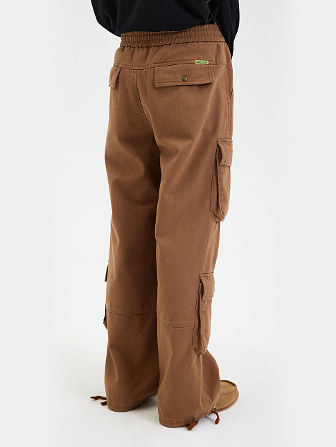 Брюки WASHED QUATRO CARGO (размер S, цвет Коричневый)