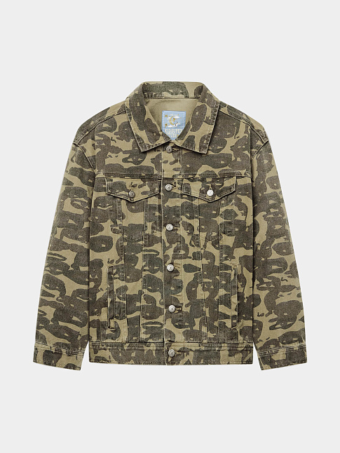 Куртка FACE CAMO (размер L, цвет Зеленый)
