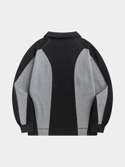 Свитшот PUFF COLLEGE STAR (размер M, цвет Черный-Серый)