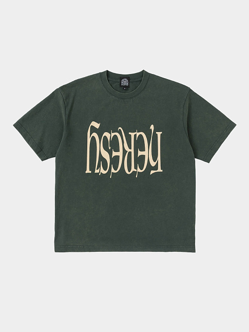 Футболка ʎSƎɹƎH (размер XXL, цвет Зеленый)