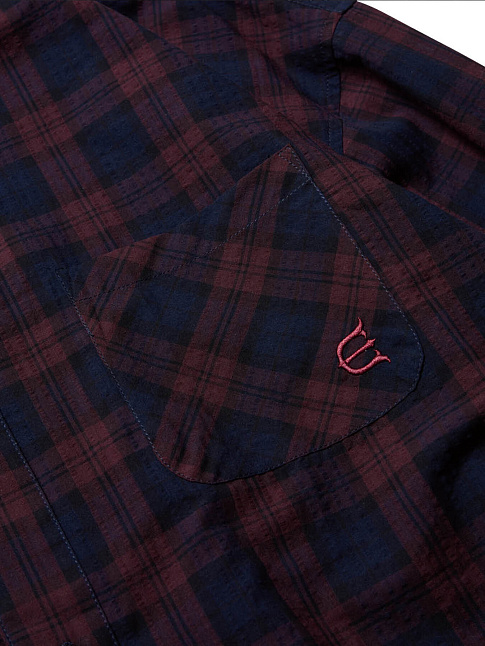 Рубашка SEERSUCKER PLAID (размер L, цвет RED)