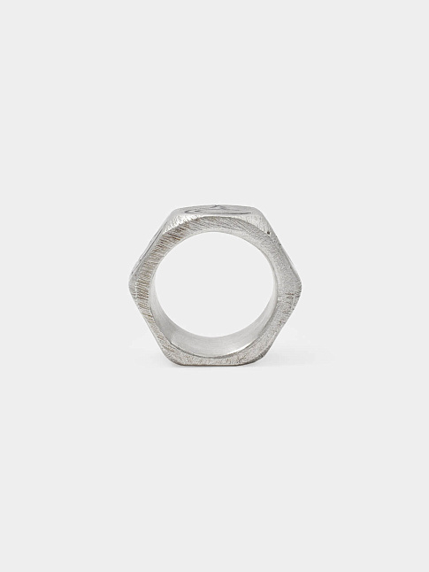 Кольцо Screw (размер 20, цвет Серебряный)