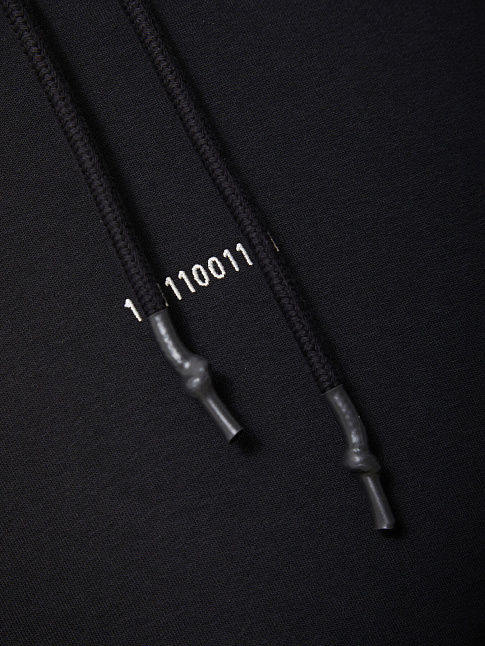 Худи BINARY (размер XS, цвет Черный)