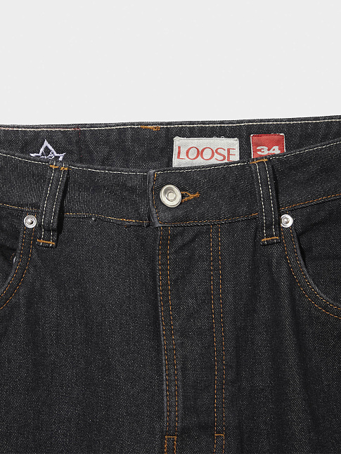 Джинсы LOOSE (размер 34, цвет Темно-синий)