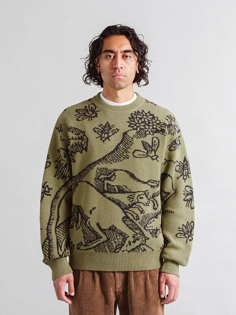 Свитер PLAGUE (размер M, цвет Зеленый)