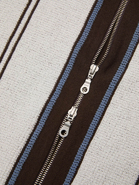 Свитер SAN REMO COLLAR ZIP-UP (размер M, цвет Коричневый)