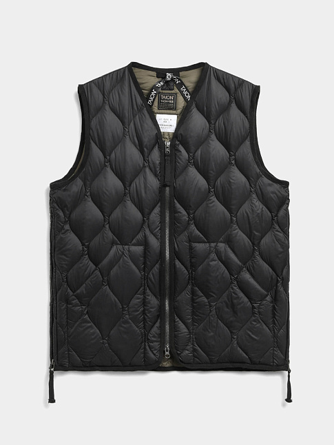 Жилет MILITARY V NECK W-ZIP (размер XL, цвет Черный)