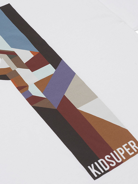 Футболка RECTANGLE FACE (размер L, цвет Белый)