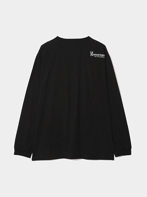 Лонгслив MANA EMB LOGO (размер L, цвет Черный)