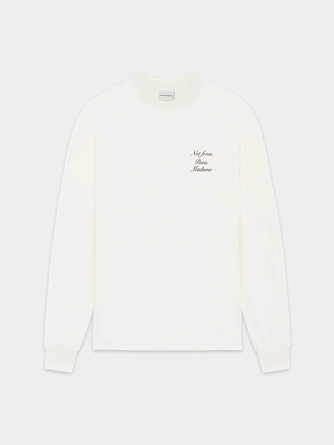 Лонгслив SLOGAN CALLIGRAPHY ML (размер XXL, цвет Белый)