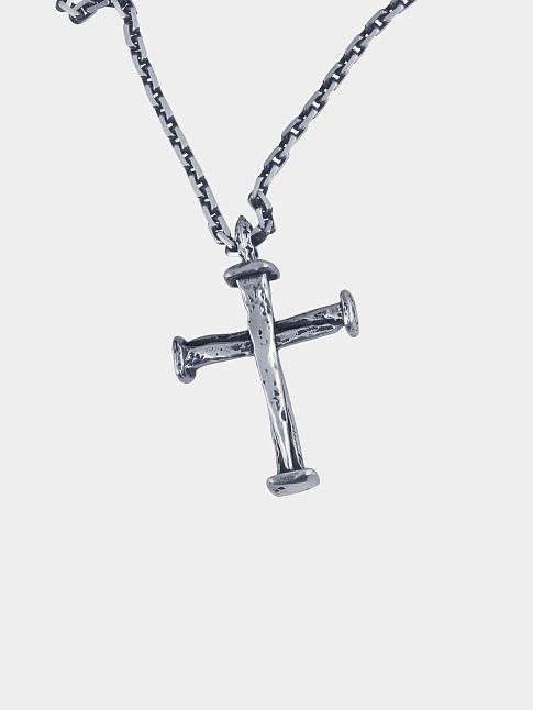 Подвеска FORGED CROSS (размер one size, цвет Серебряный)