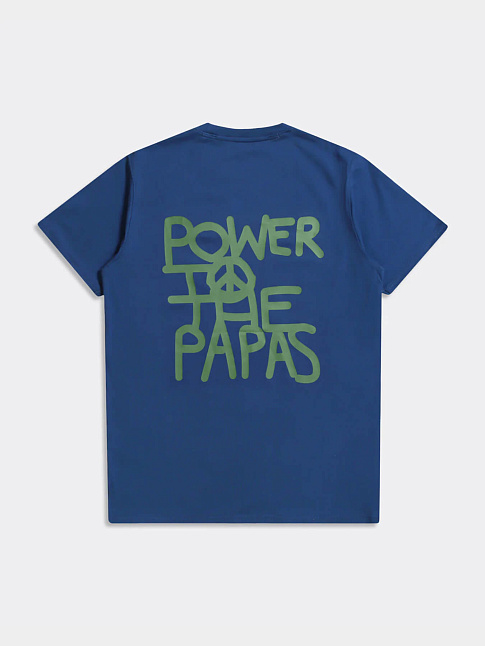 Футболка POWER TO THE PAPAS (размер XL, цвет Синий)