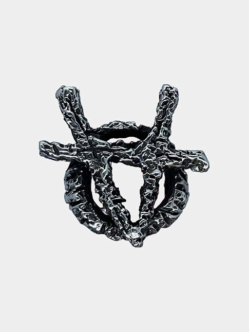 Кольцо V (размер 22, цвет Серебряный)