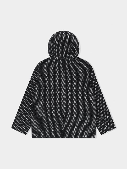 Куртка HOODED WOOL ZIP (размер L, цвет Черный)