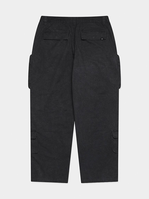 Брюки PIGMENT DYED MULTI CARGO WIDE (размер S, цвет Черный)