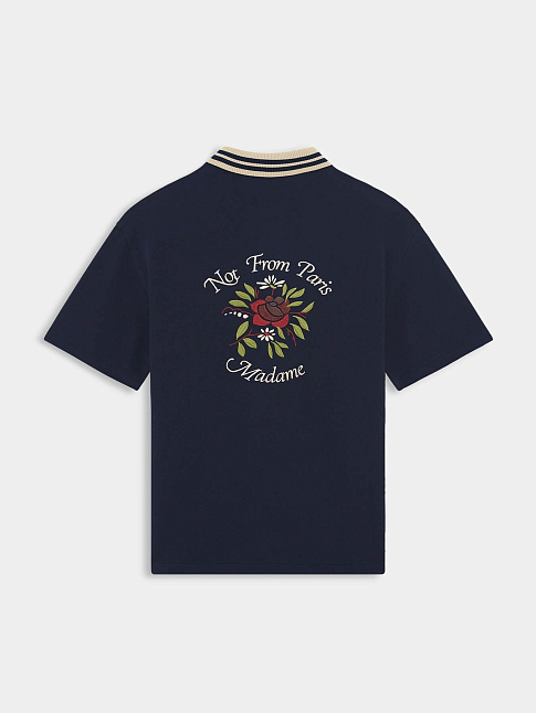 Рубашка PIQUEE SLOGAN ROSE (размер M, цвет Синий)