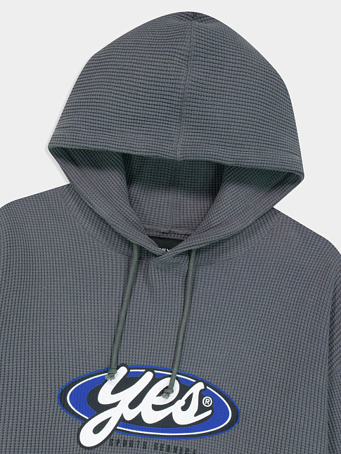 Худи Y.E.S WAFFLE (размер XL, цвет Темно-серый)