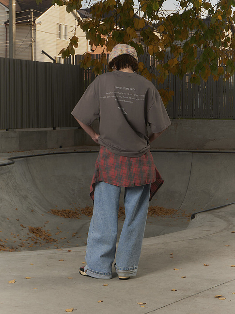 Футболка POP-UP (размер L, цвет Серый)