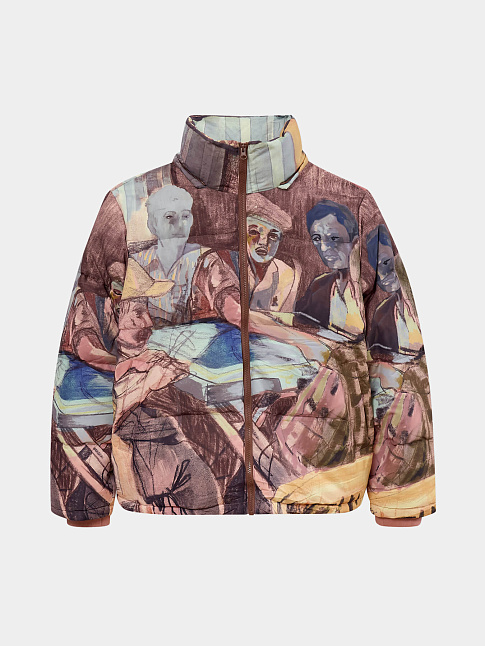 Пуховик DOMINO PLAYERS (размер L, цвет Разноцветный)