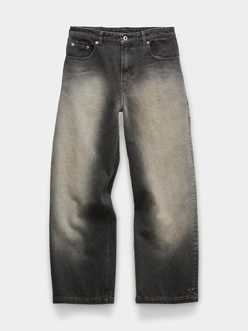 Джинсы STONE BRUSHED SEMI WIDE (размер M, цвет Темно-серый)