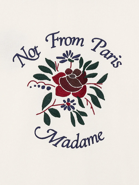Рубашка PIQUEE SLOGAN ROSE (размер L, цвет Белый)