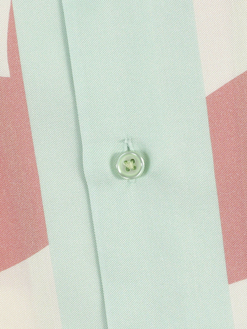 Рубашка LOGO СHECKERED (размер M, цвет Розовый-Зеленый)