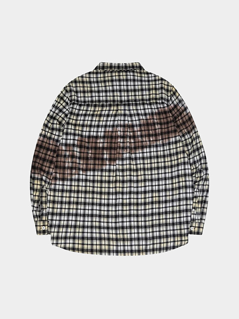 Рубашка TIE DYE PLAID (размер S, цвет Бежевый)