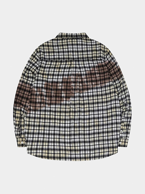 Рубашка TIE DYE PLAID (размер M, цвет Бежевый)