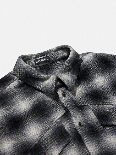 Рубашка RELAXED CHECKED (размер XL, цвет Черный)