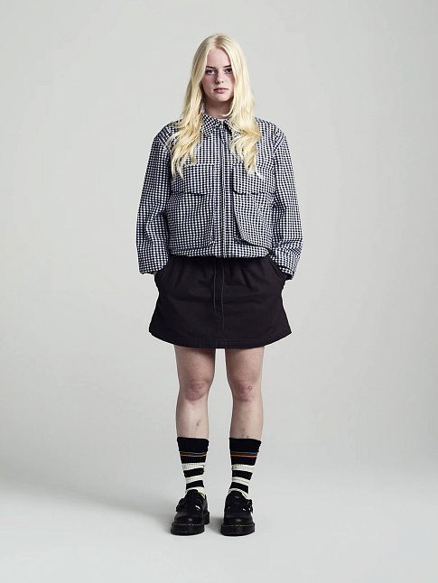 Куртка GINGHAM BOXER (размер M, цвет Черный-Белый)
