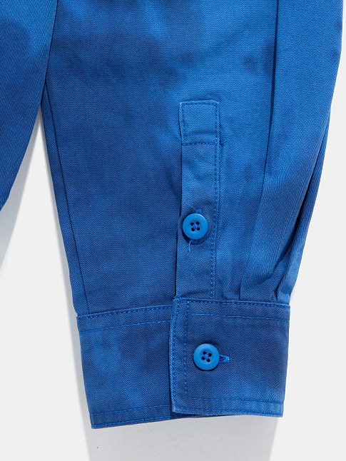 Рубашка DYED LONG SLEEVE WORKER (размер XL, цвет Синий)